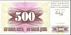 Bosnia (BOD) Dinar  500