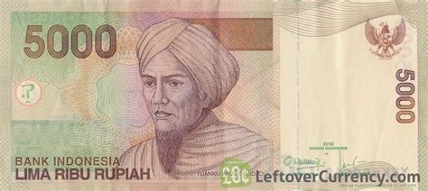 Indonesia (IDR) Rupiah  5,000
